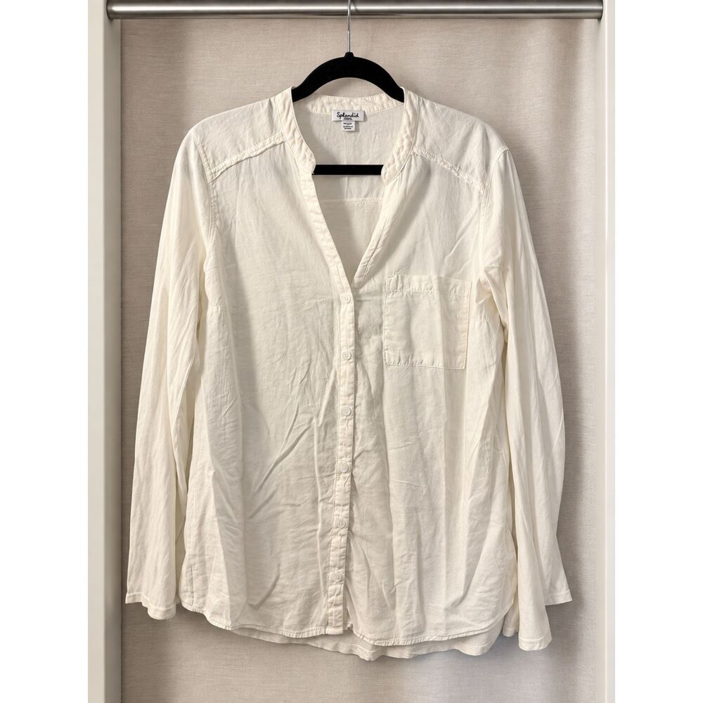Splendid Off-White Utility Shirt S